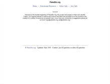 Tablet Screenshot of paleobio.org